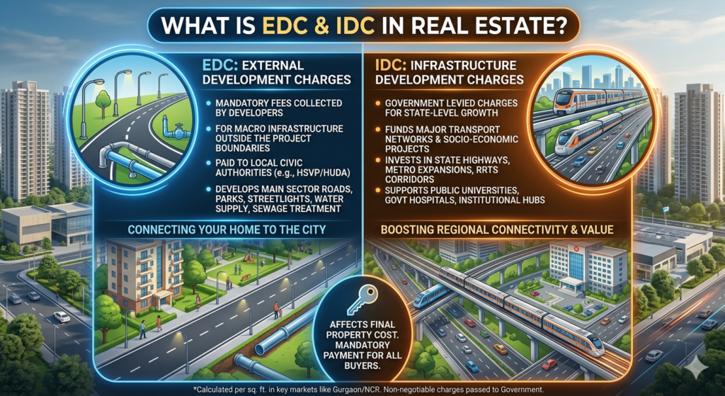 What is EDC IDC in Real Estate and EDC IDC full form in Real Estate