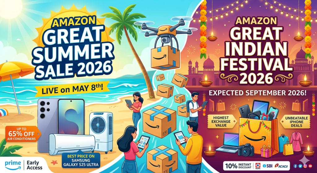 Upcoming Amazon Sale: Great Summer Sale 2026 big billion days and upcoming sale on amazon 2026