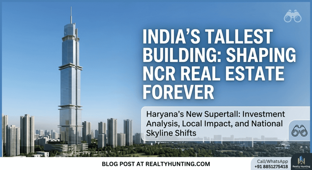 India's Tallest Building Is Coming to Haryana — And It Could Reshape NCR Real Estate Forever - Realty Hunting HSIIDC Global City Haryana supertall tower plan - India's tallest building proposed on Dwarka Expressway Gurugram