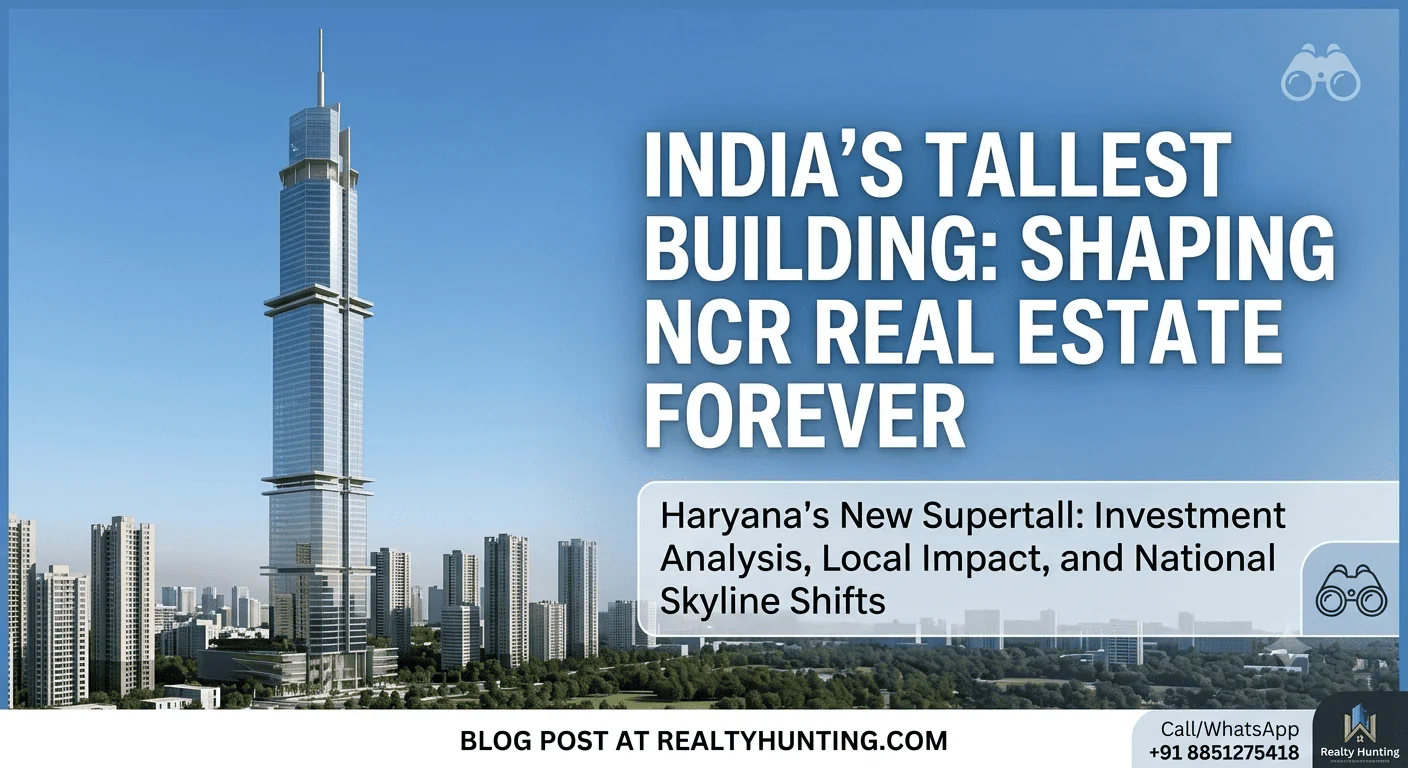 HSIIDC Global City Haryana supertall tower plan - India's tallest building proposed on Dwarka Expressway Gurugram