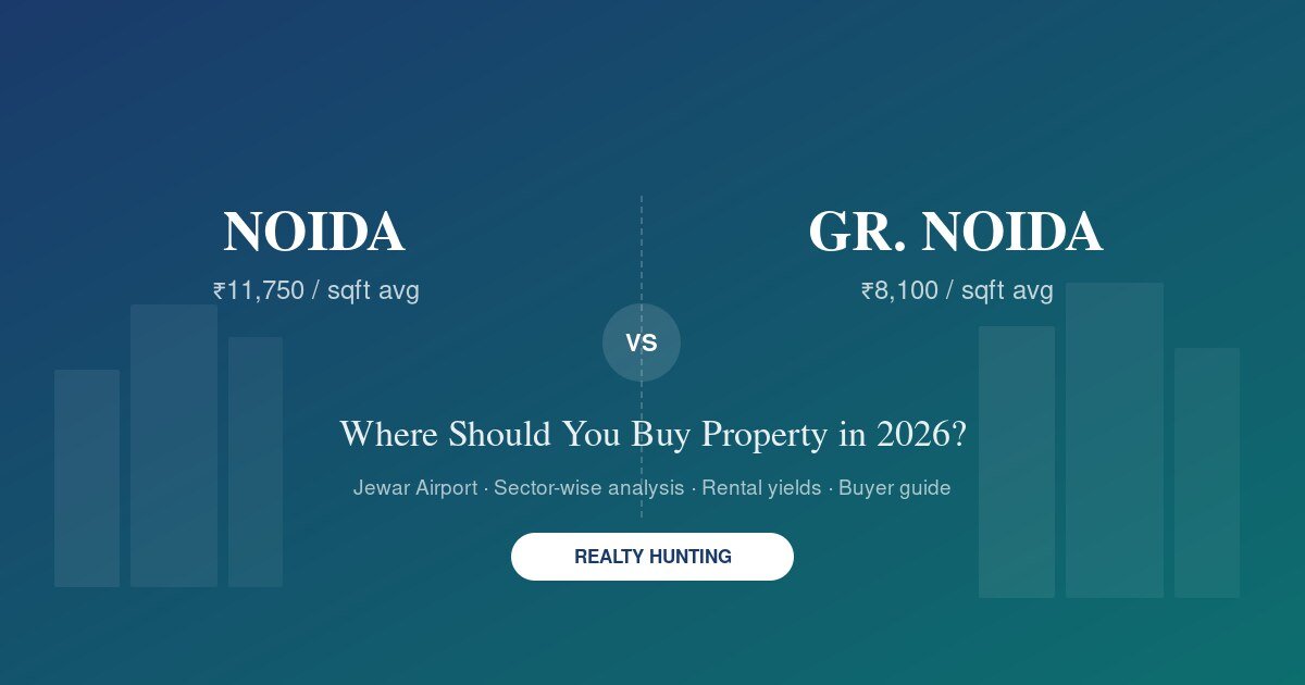 Noida vs Greater Noida: Where Should You Buy Property in 2026?