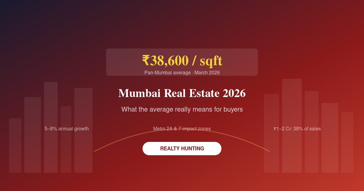 Mumbai Real Estate 2026: What the ₹38,600/sqft Average Actually Means for Buyers