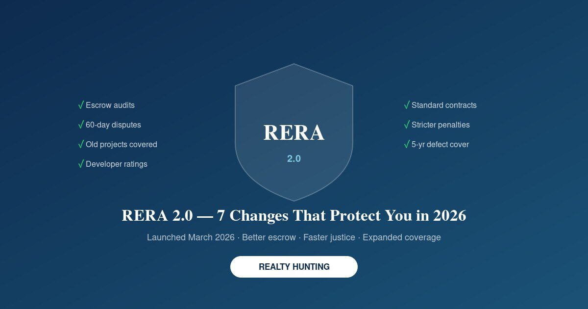 RERA 2.0 in India: 7 Changes That Actually Protect Your Home Buying Money in 2026