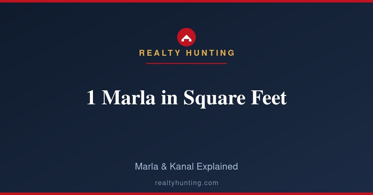 1 Marla in Square Feet: Marla and Kanal Explained