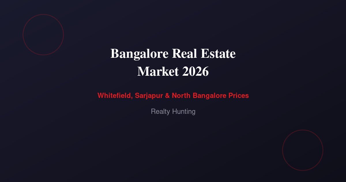 Bangalore Real Estate Market 2026: Prices & Trends