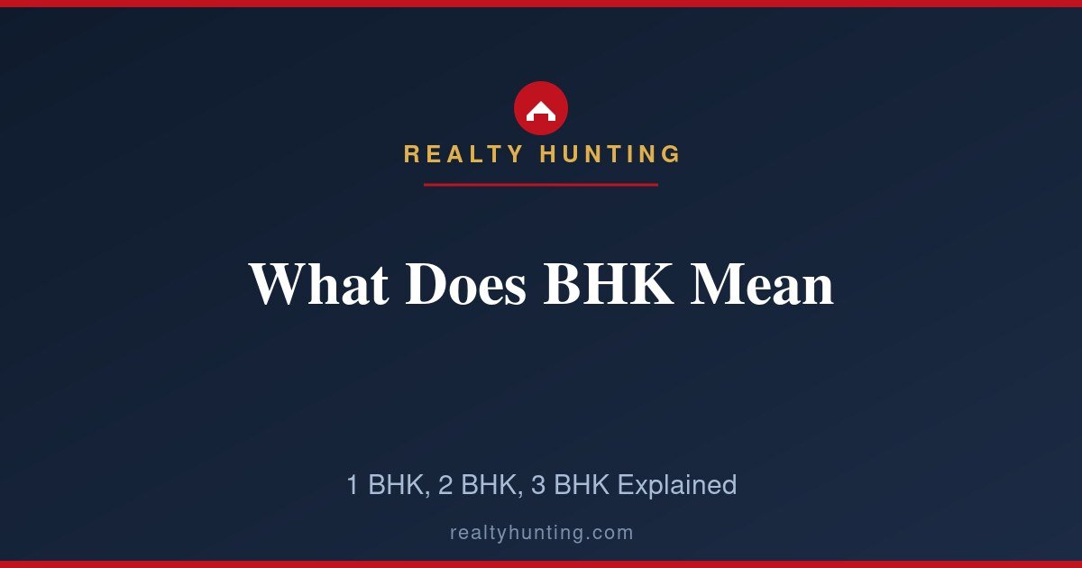 BHK Meaning in Real Estate: 1, 2, 3 BHK Explained
