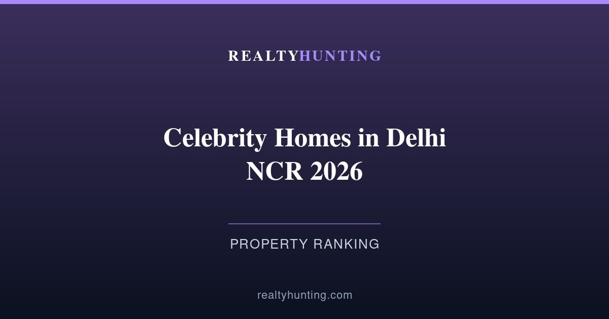 Celebrity Homes in Delhi NCR 2026: Where the Famous Actually Live