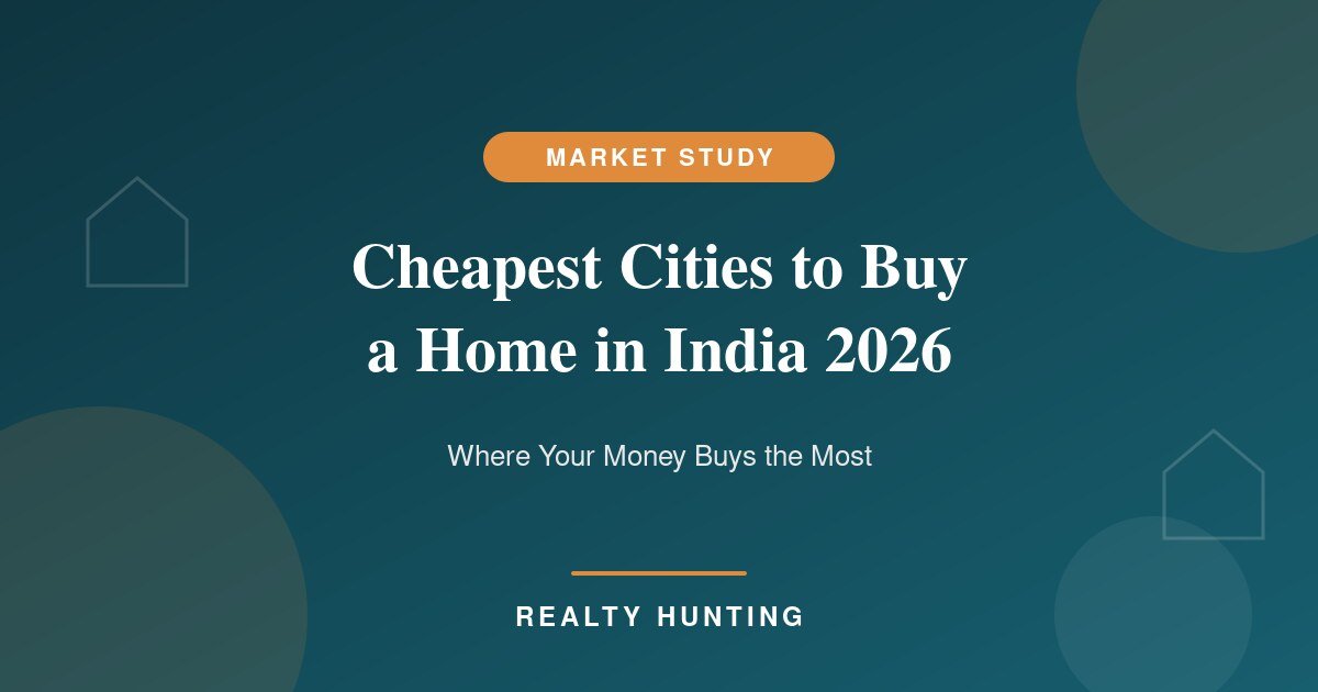 Cheapest Cities to Buy a Home in India 2026: Where Your Money Buys the Most