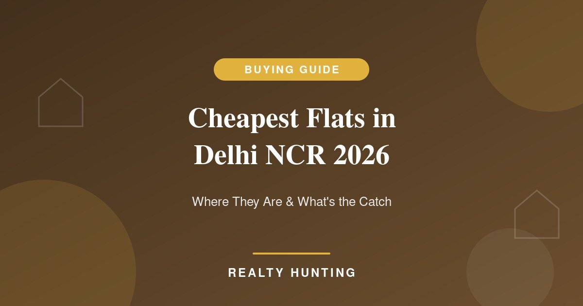 Cheapest Flats in Delhi NCR 2026: Where They Are and What's the Catch