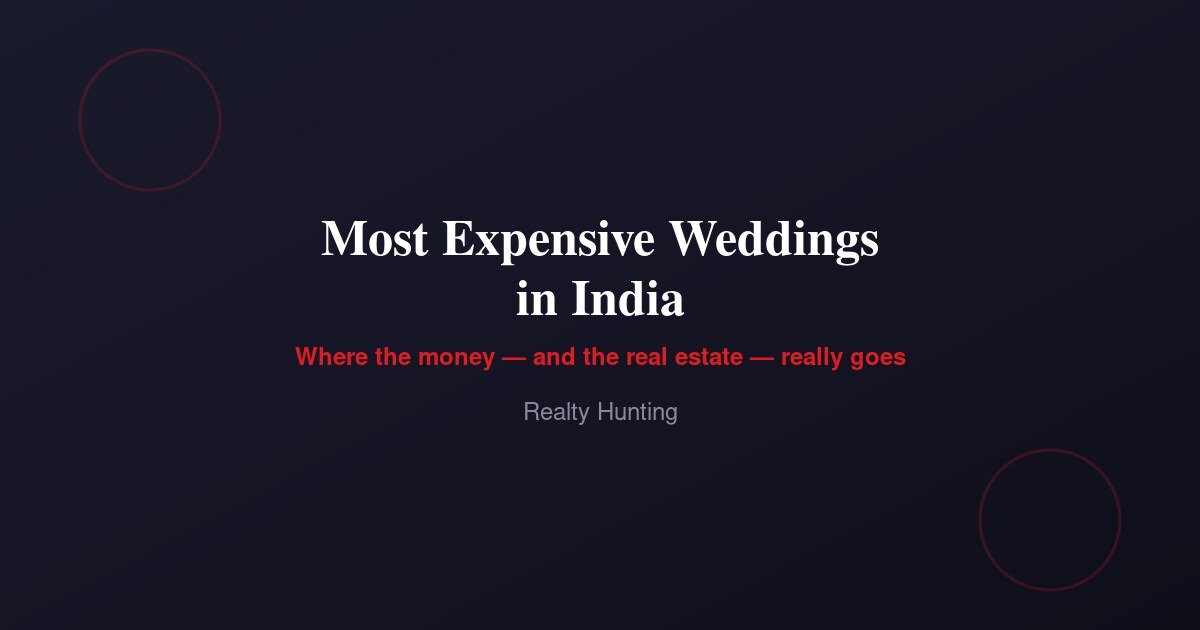 Most Expensive Weddings in India: Where the Money Really Goes