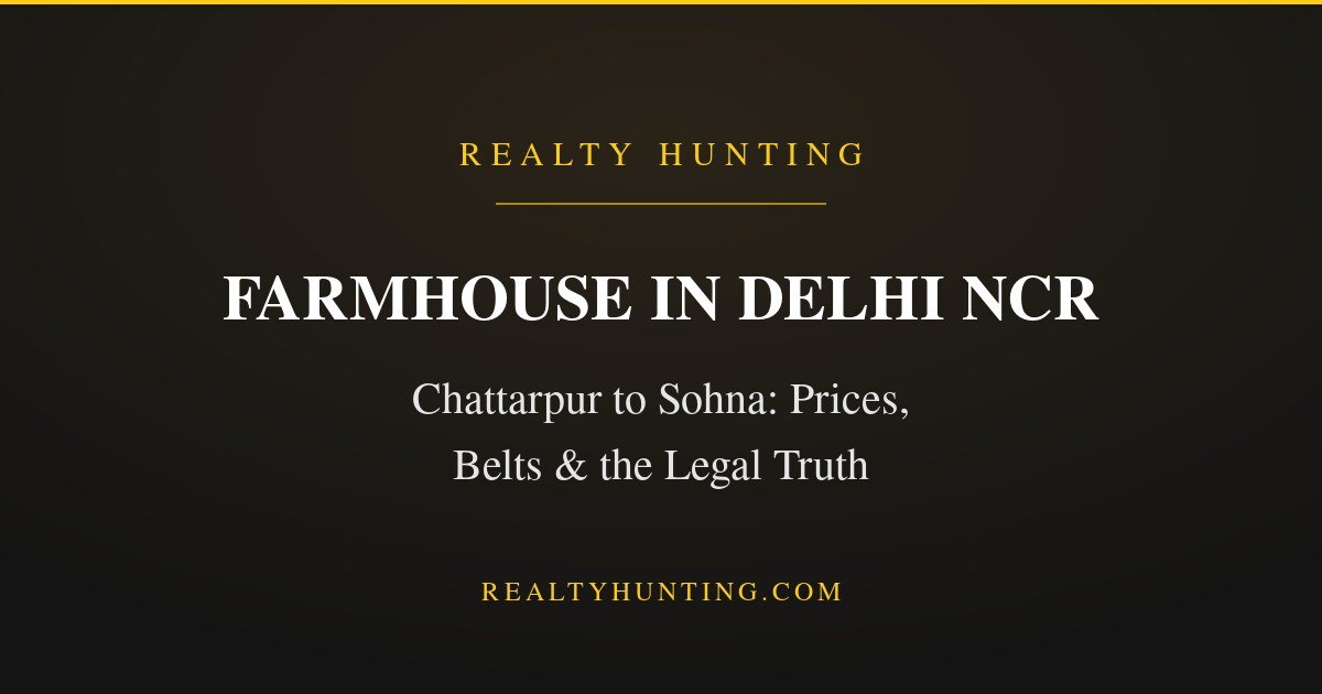 Farmhouse in Delhi NCR: Prices, Belts and the Legal Truth