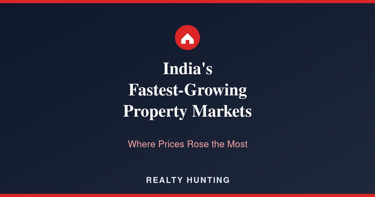 India's Fastest-Growing Property Markets: Where Prices Rose the Most