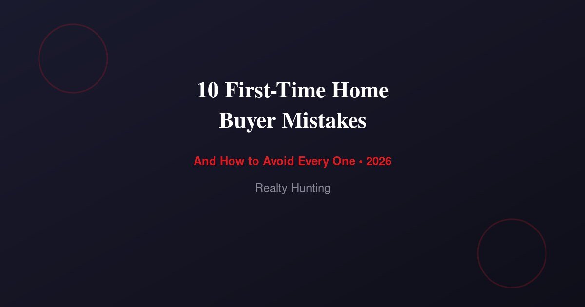 10 First-Time Home Buyer Mistakes to Avoid in 2026