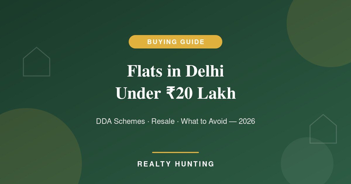 Flats in Delhi Under ₹20 Lakh: Where They Actually Exist in 2026 (And What to Avoid)