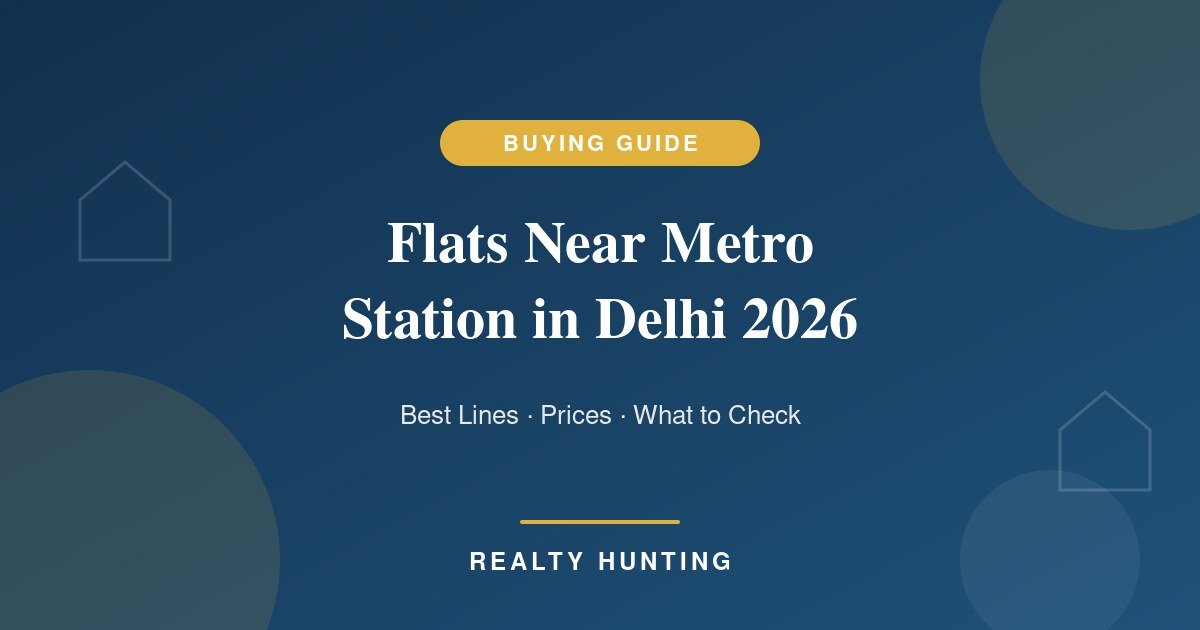 Flats Near Metro Station in Delhi 2026: Best Lines, Prices and What to Check