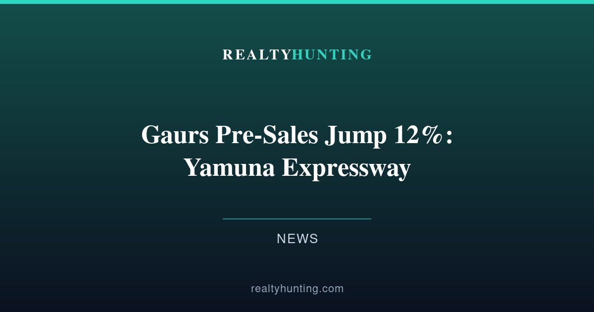 Gaurs Group Pre-Sales Jump 12%, Bets Big on Yamuna Expressway