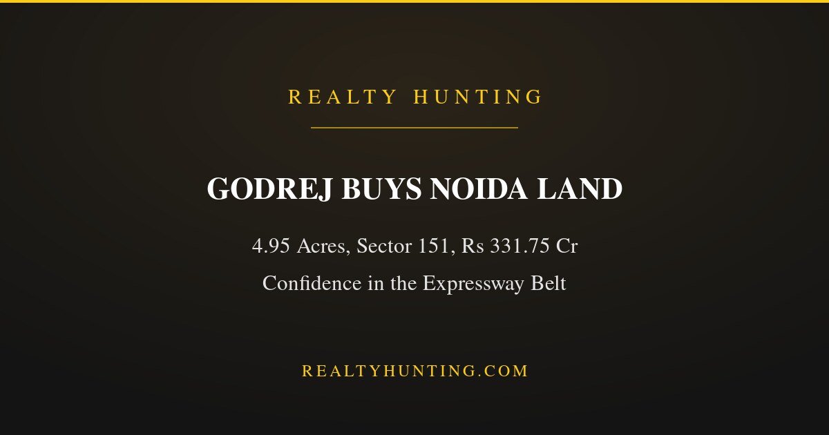 Godrej Buys Noida Sector 151 Land for Rs 331.75 Crore