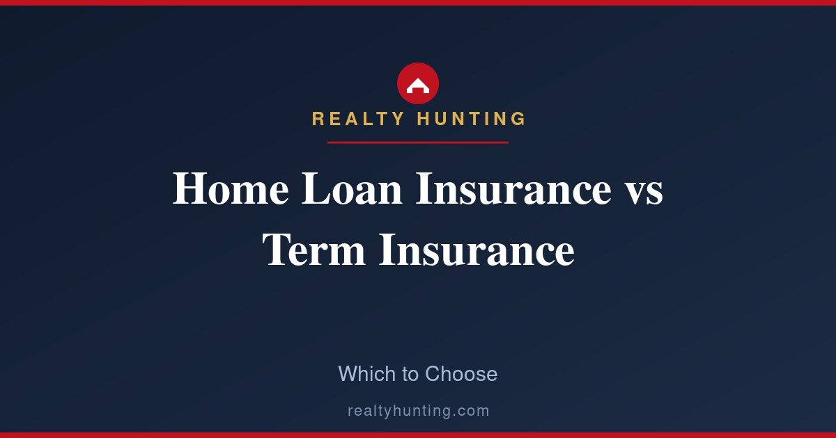 Home Loan Insurance vs Term Insurance: Which to Choose