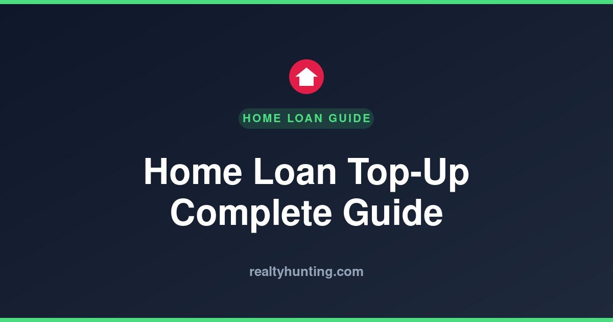 Home Loan Top-Up: Rates, Limits & Tax Guide