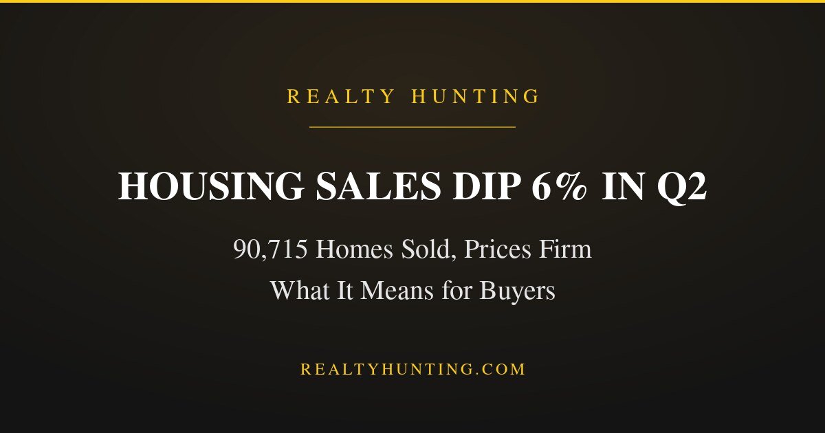 Housing Sales Dip 6% in Q2 2026, But Prices Hold: What It Means