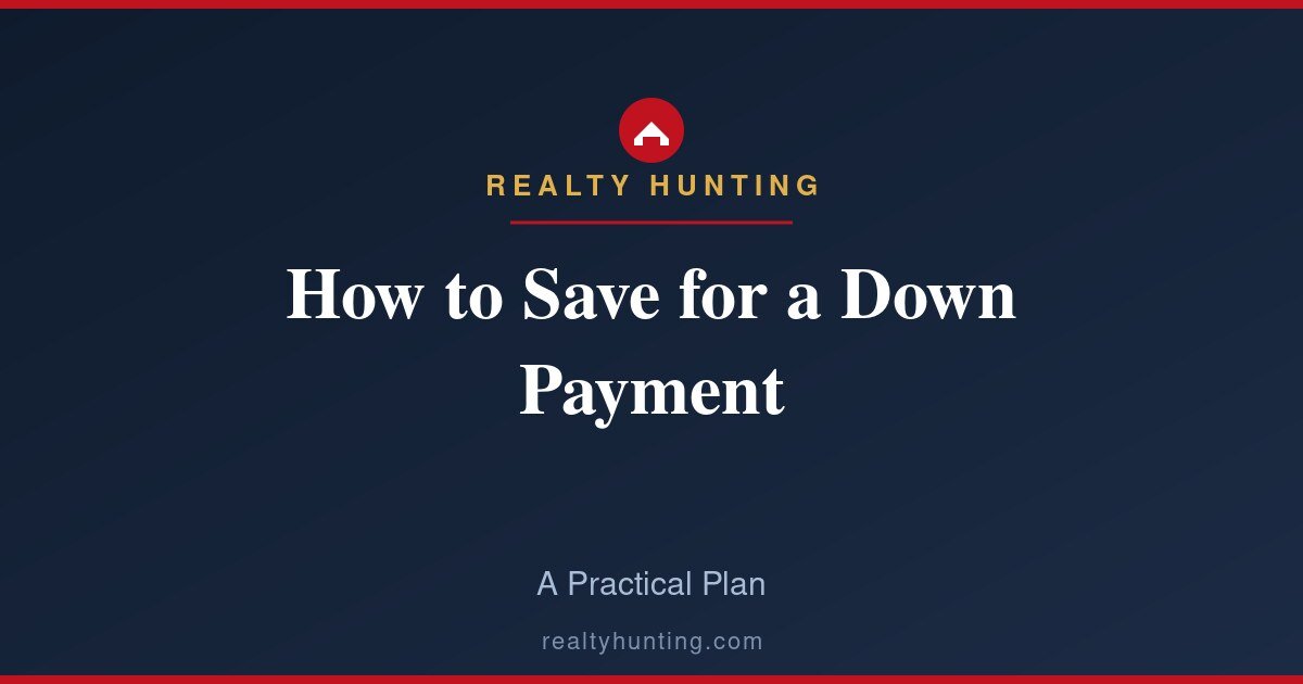 How to Save for a Home Down Payment: A Practical Plan