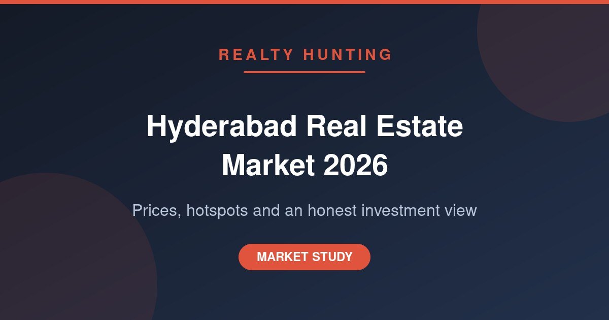 Hyderabad Real Estate Market 2026: Prices, Hotspots and an Honest Investment View