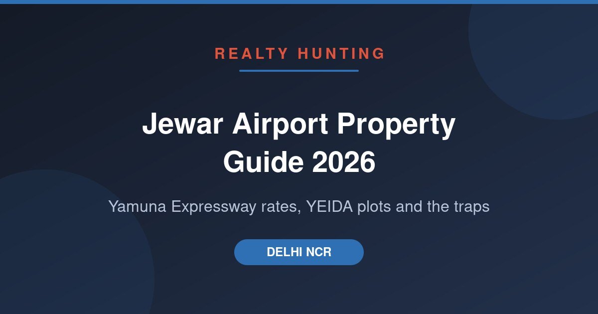 Jewar Airport Property Guide 2026: Yamuna Expressway Rates, YEIDA Plots and the Traps to Avoid