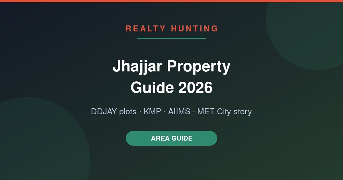 Jhajjar Property Guide 2026: DDJAY Plots, Prices and the KMP–AIIMS–MET City Story