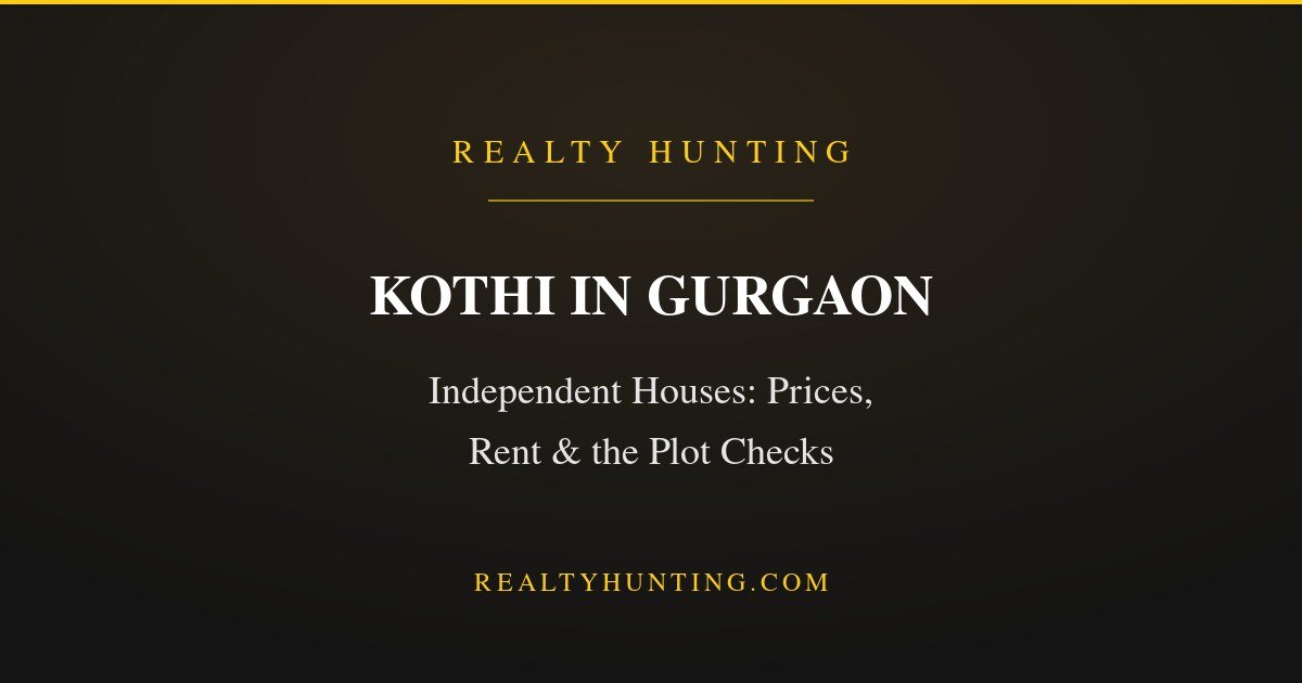 Kothi in Gurgaon: Prices, Rent and Plot Checks