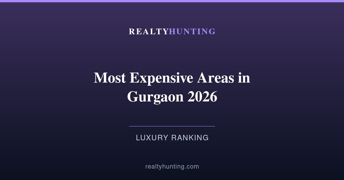 Most Expensive Areas in Gurgaon 2026: Ranked by Price per Sq Ft