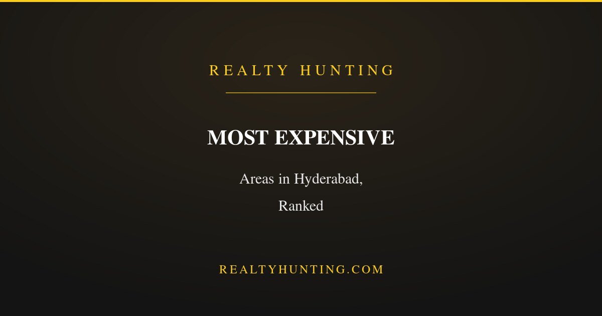 Most Expensive Areas in Hyderabad, Ranked