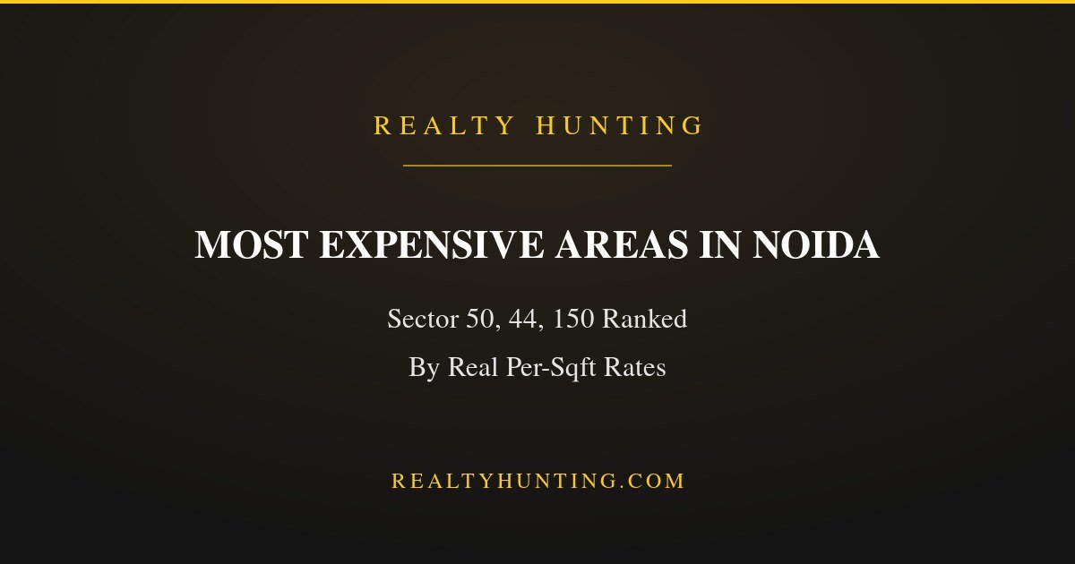 Most Expensive Areas in Noida, Ranked by Real Rates