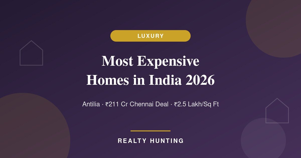 The Most Expensive Homes in India 2026: Antilia to the ₹211 Crore Chennai Bungalow