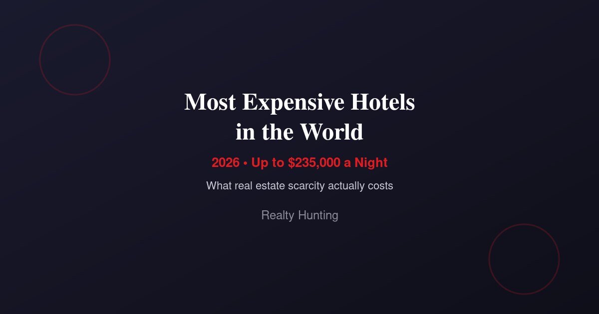 Most Expensive Hotels in the World 2026: Up to $235,000 a Night
