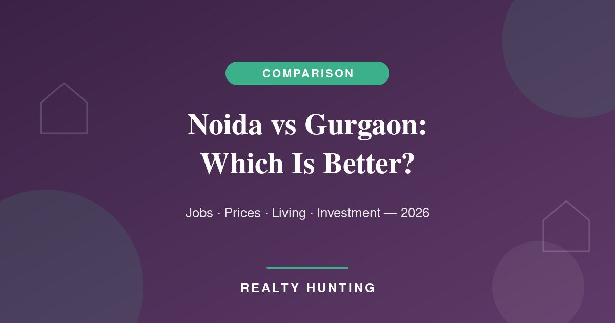Noida vs Gurgaon 2026: Which Is Better to Live, Work and Buy Property?