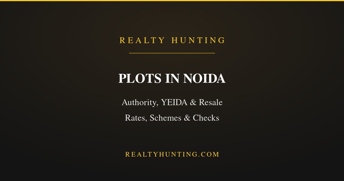 Plots in Noida: Authority, YEIDA and Resale Plot Prices