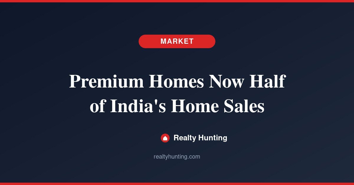 Premium Homes Now Half of India's Housing Sales