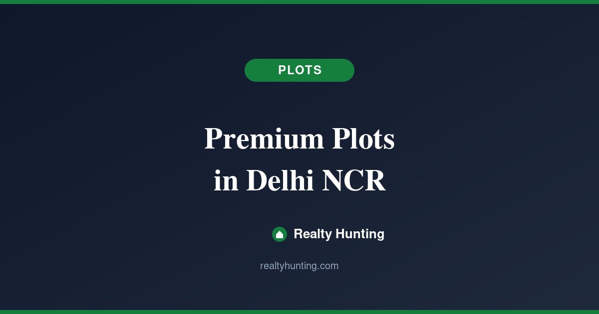 Premium Plots in Delhi NCR: A Smart Investment Guide