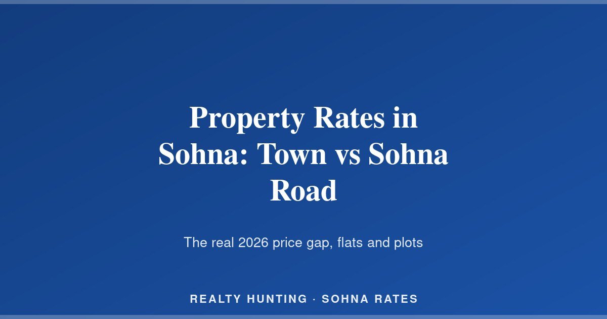 Property Rates in Sohna: Town vs Sohna Road