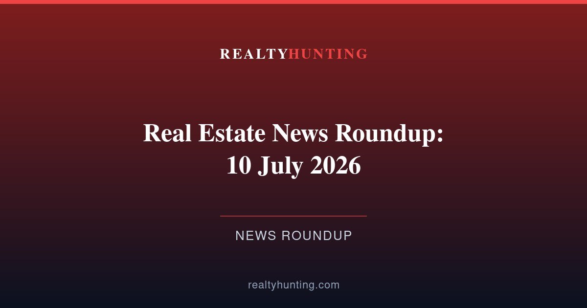 Real Estate News Roundup: 10 July 2026