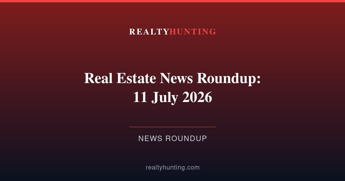 Real Estate News Roundup: 11 July 2026