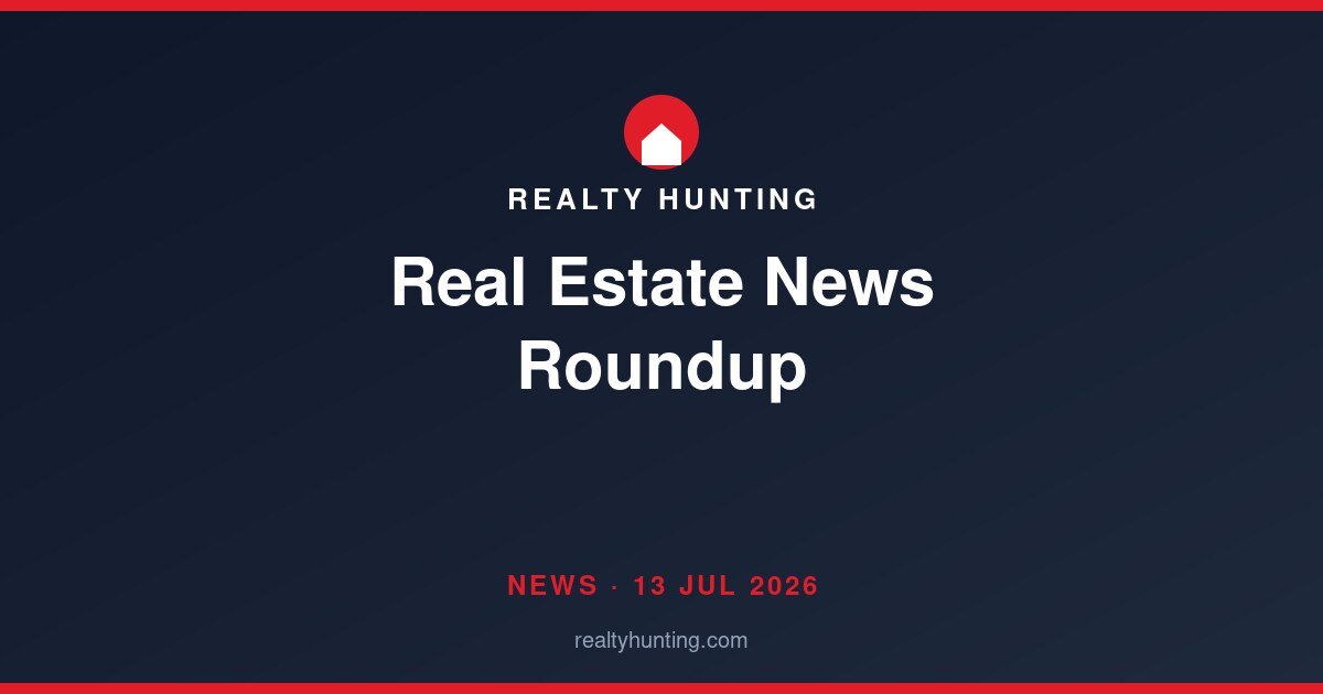 Real Estate News Roundup: 13 July 2026