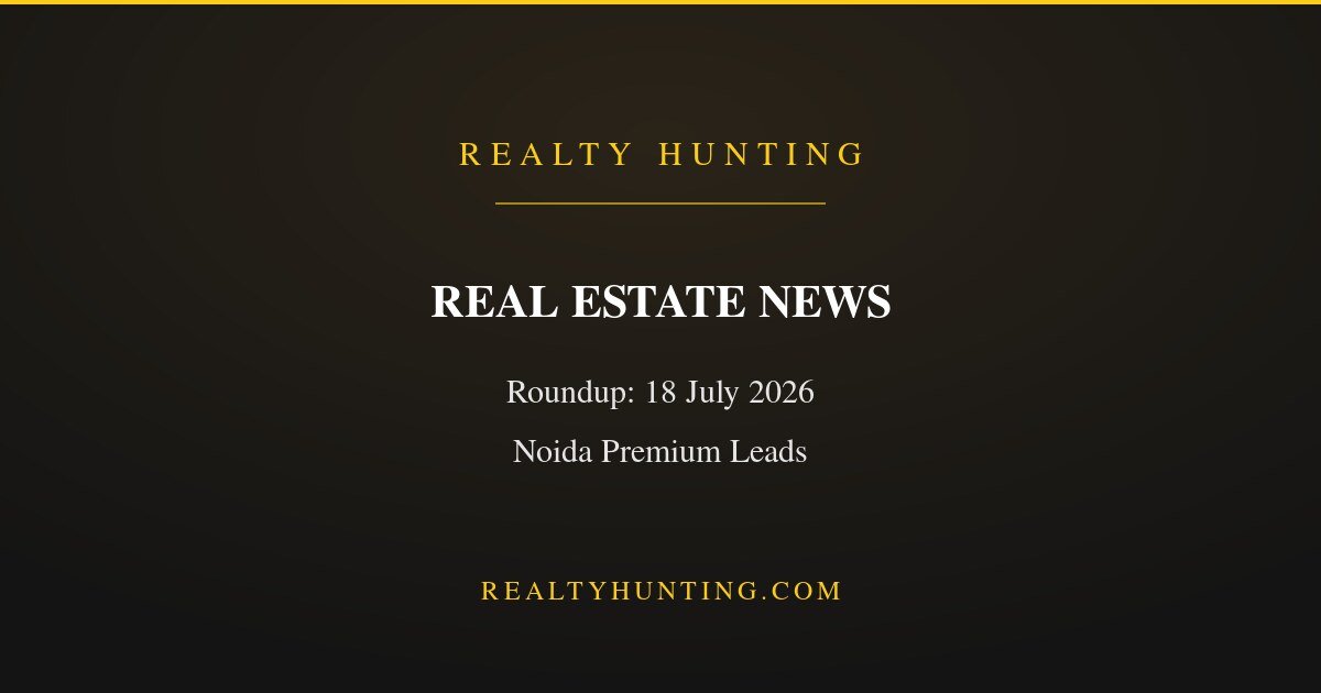 Real Estate News Roundup: 18 July 2026