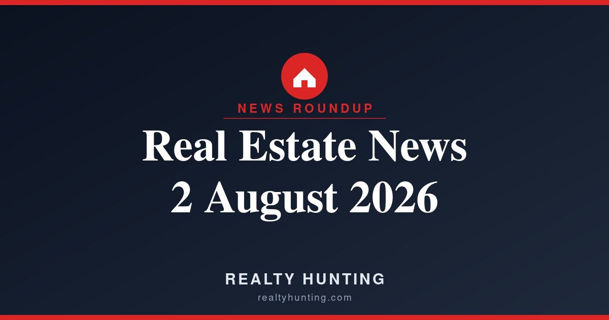 Real Estate News Roundup: 2 August 2026