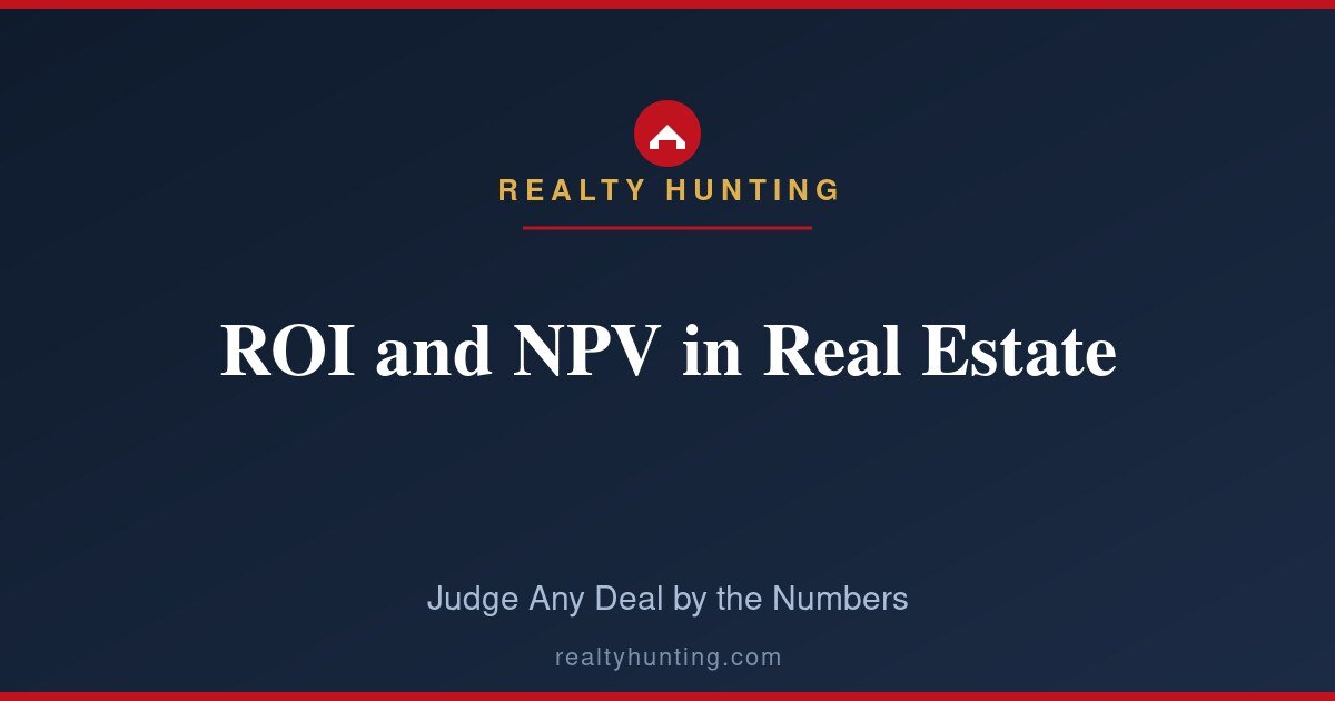 ROI and NPV in Real Estate: Judge Any Deal by Numbers