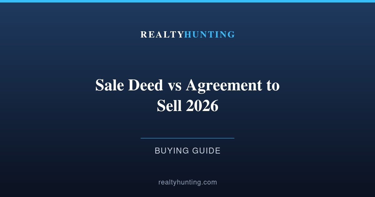 Sale Deed vs Agreement to Sell 2026: The Difference Explained