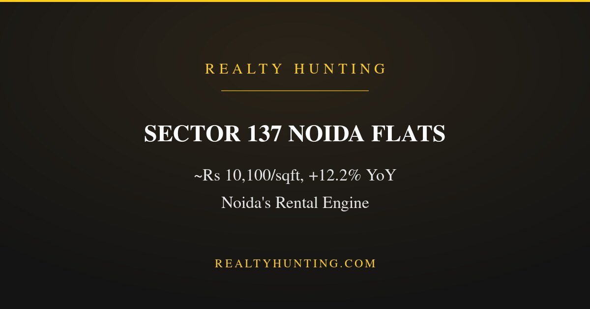 Sector 137 Noida Flats: Prices and Rental Guide