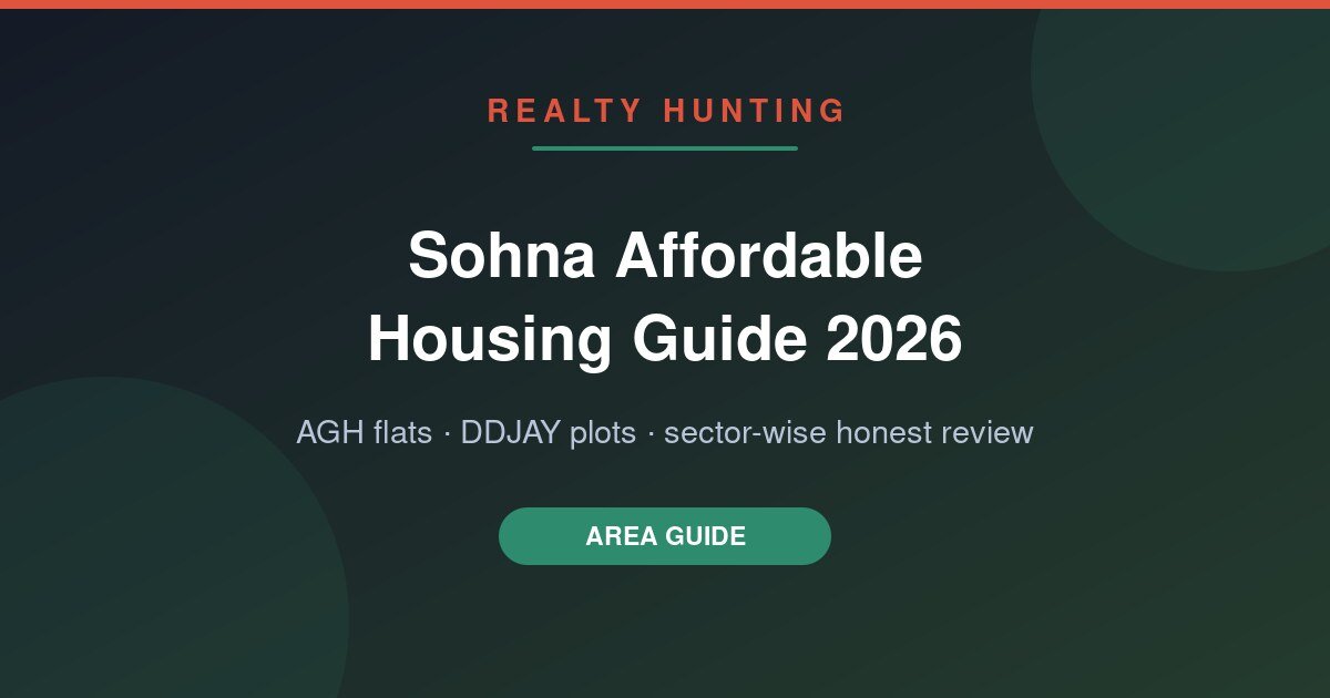 Sohna Affordable Housing Guide 2026: AGH Flats, DDJAY Plots and Sector-Wise Honest Review