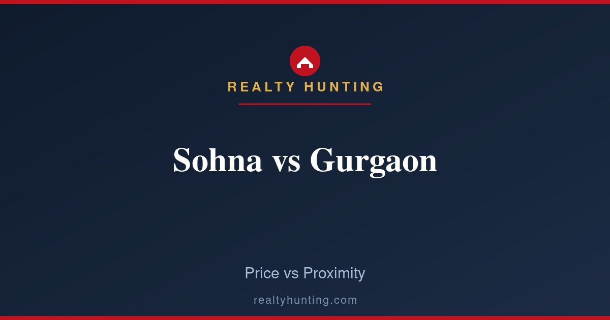 Sohna vs Gurgaon: Price vs Proximity Compared