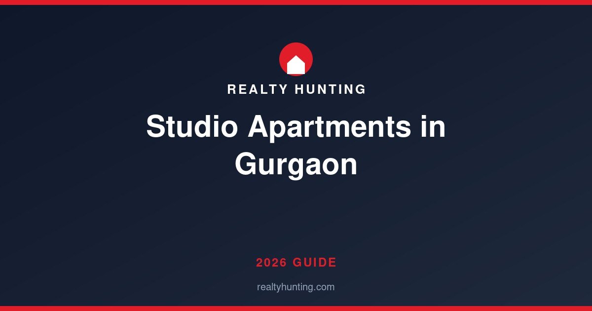Studio Apartments in Gurgaon 2026: Price, Areas and Rent
